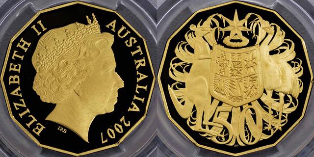 2007 Fifty Cent in gold