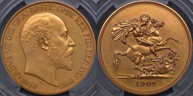 1902 Proof Fünf Pfund