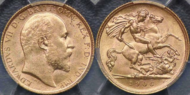 1906 Melbourne Half Sovereign