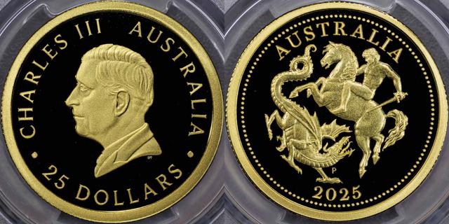 2025 Perth Mint "Sovereign" Twenty-five Dollars