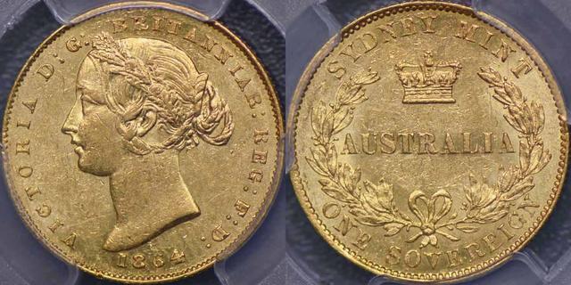 1864 Sydney Mint Sovereign