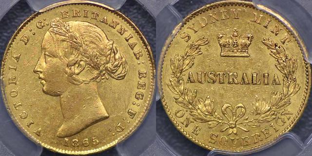 1865 Sydney Mint Sovereign
