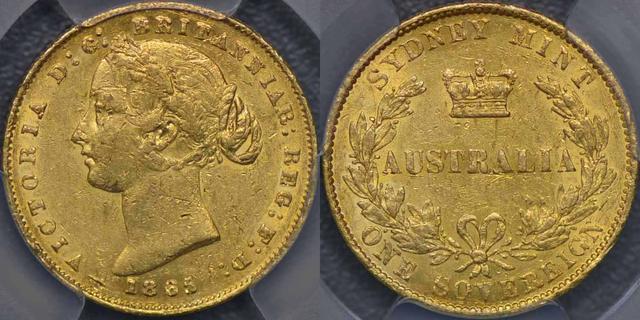 1865 Sydney Mint Sovereign