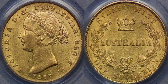 1867 Sydney Mint Sovereign