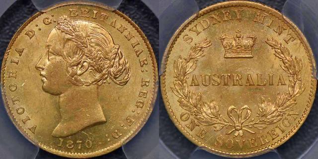 1870 Sydney Mint Sovereign