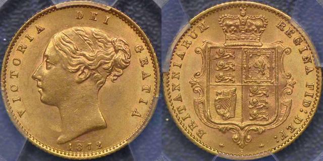 1872 Sydney Half Sovereign