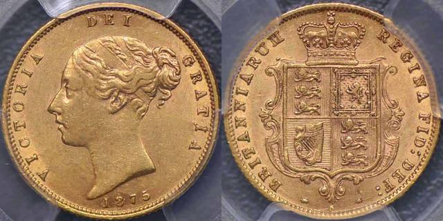 1875 Sydney Half Sovereign