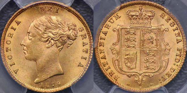 1879 Sydney Half Sovereign