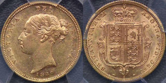 1880 Sydney Half Sovereign