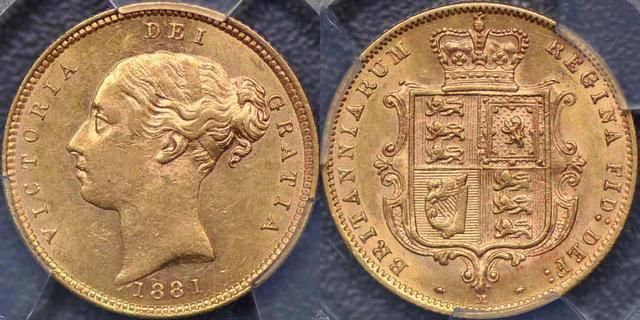 1881 Melbourne Half Sovereign