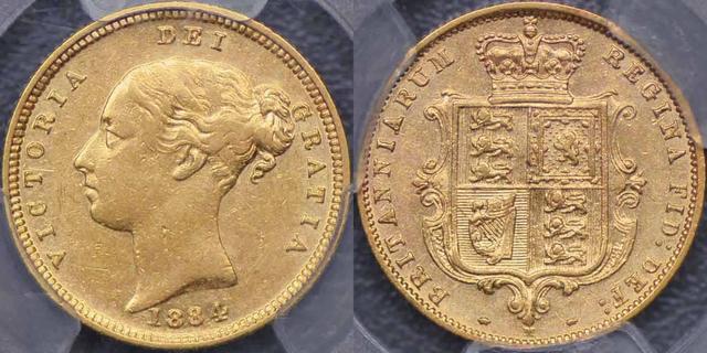 1884 Melbourne Half Sovereign