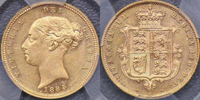 1885 Melbourne Half Sovereign