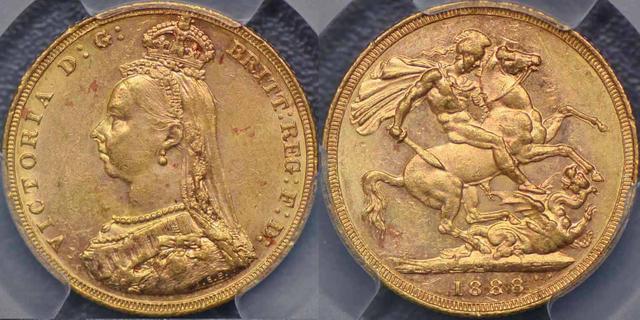 1888 Melbourne Sovereign
