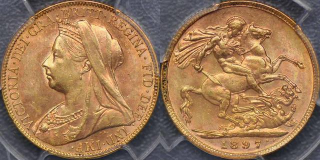 1897 Melbourne Sovereign