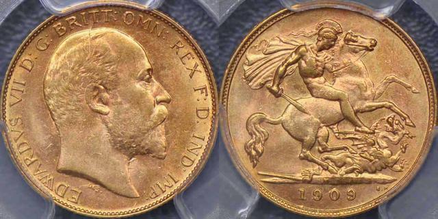 1909 Melbourne Half Sovereign