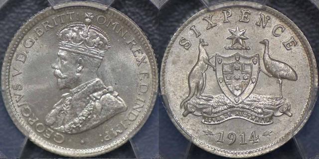 1914 Sixpence