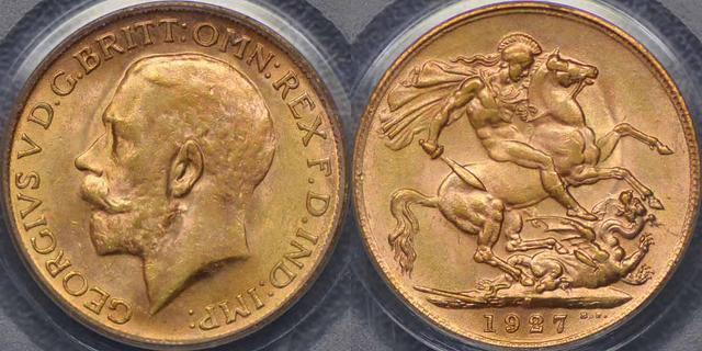 1927 Perth Sovereign
