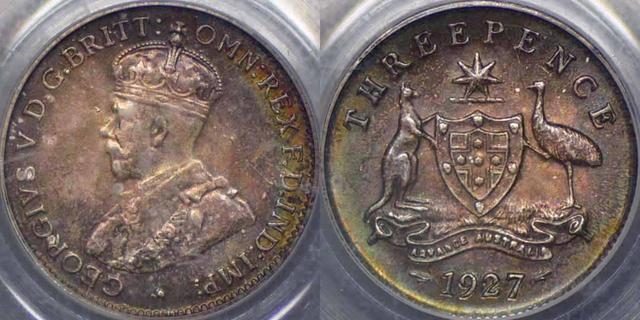 1927 Threepence