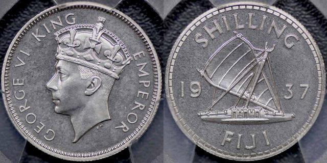 1937 Proof VIP Shilling