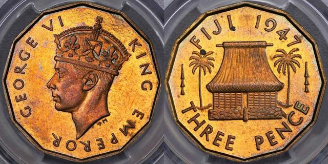 1947 Proof VIP Threepence