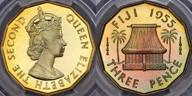 1955 VIP Proof Threepence