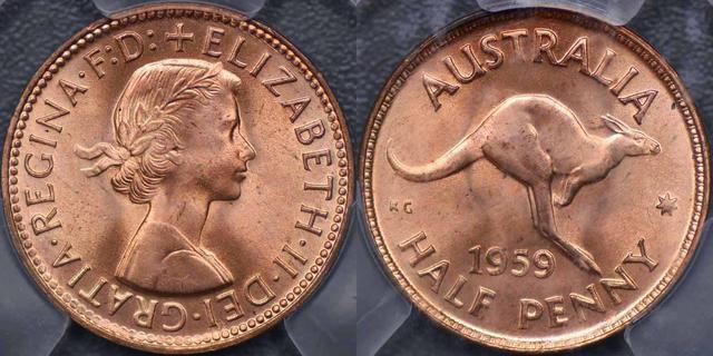1959 Melbourne Halfpenny