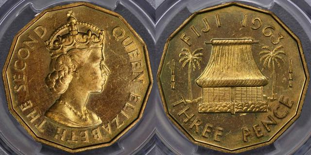 1963 Proof VIP Threepence