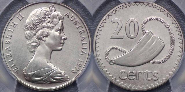 1978 Twenty Cent Fiji mule