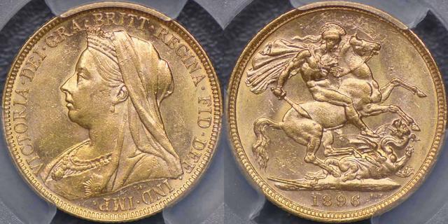 1896 Melbourne Sovereign